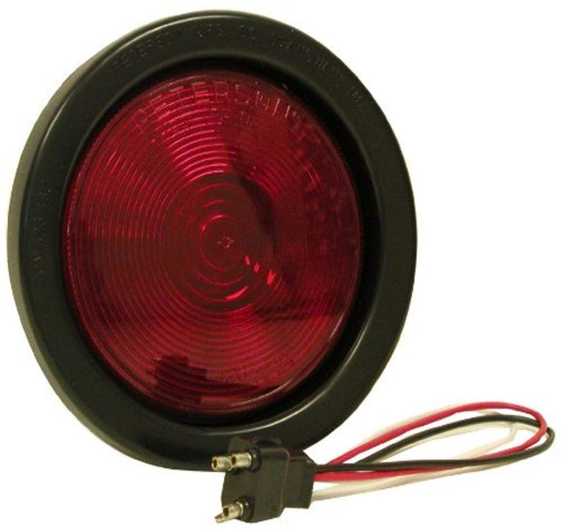 Peterson 426KR Incandescent Stop/Turn/Tail Round Long-Life Kit 4", Black